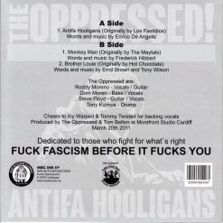 Vinyl Records The Oppressed - Antifa Hooligan7"