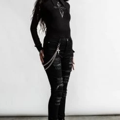 KillStar Gals RIP Slash Jeans