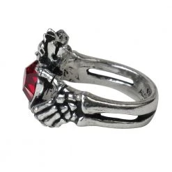 Alchemy Of England Accessories Skeleton Hands W/ Heart Ring