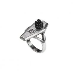 Alchemy Of England Accessories RIP Coffin Rose Ring