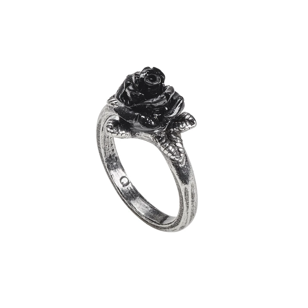 Alchemy Of England Token Of Love Black Rose Ring 5 Alchemy Of England Token Of Love Black Rose Ring