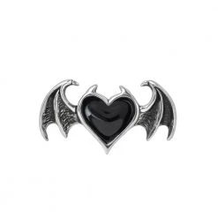 Alchemy Of England Black Soul Winged Heart Ring