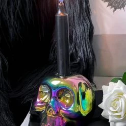 KillStar Rainbow Skulls Candle Holder Housewares