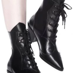 KillStar Gals Raven Pointed Toe Boots