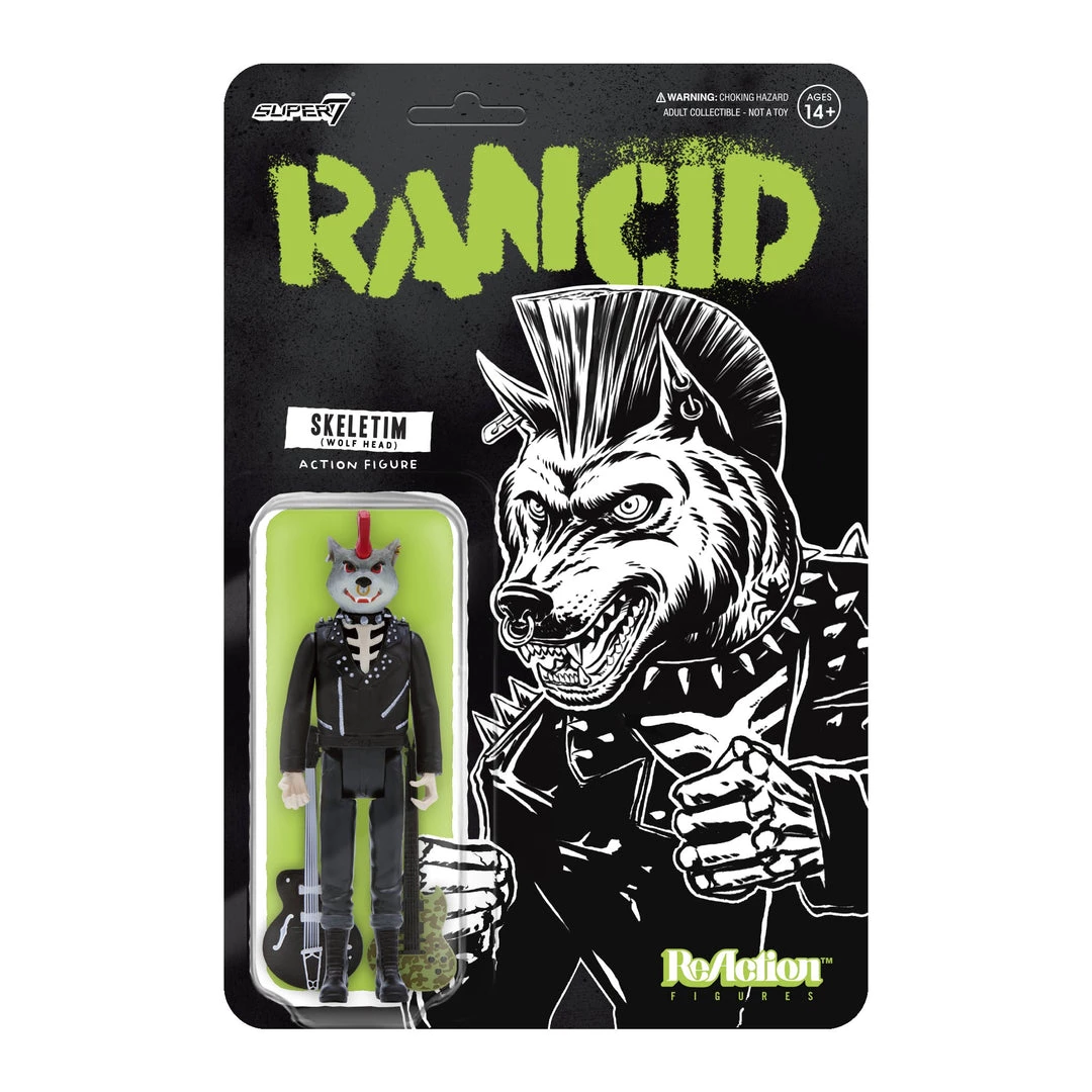 Band Merchandise Rancid ReAction Figure Wave 3 -Skeletim (Wolf Head) Other 3 Band Merchandise Rancid ReAction Figure Wave 3 -Skeletim (Wolf Head) Other