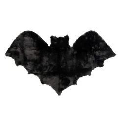 Sourpuss Furry Black Bat Rug