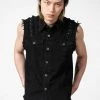 KillStar Guys Ruse Black Denim Vest (Unisex)