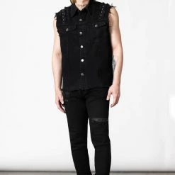 KillStar Guys Ruse Black Denim Vest (Unisex)