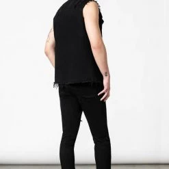 KillStar Guys Ruse Black Denim Vest (Unisex)