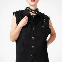 KillStar Guys Ruse Black Denim Vest (Unisex)