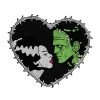 Rock Rebel Patches Bride & Frankenstein Heart Back Patch