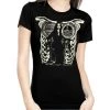 Rock Rebel Morticia Addams Family Shirt Gals