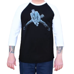 Black Market Art Company Rock N Roll Monster Frank Baseball Shirt Guys