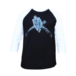 Black Market Art Company Rock N Roll Monster Frank Baseball Shirt Guys