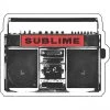Band Merchandise Sublime Boom Box Sticker Stickers