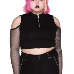 KillStar Salome Long Sleeve Mesh Top