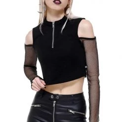 KillStar Salome Long Sleeve Mesh Top