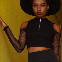 KillStar Salome Long Sleeve Mesh Top