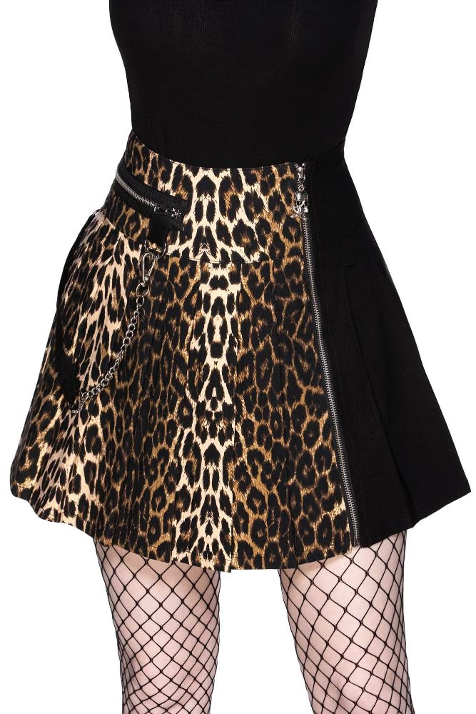 KillStar Gals Savage Leopard Mini Skirt 5 KillStar Gals Savage Leopard Mini Skirt