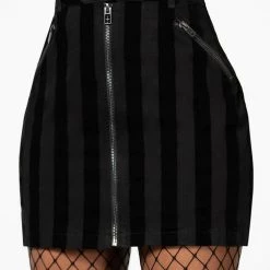 KillStar Scallywag Striped Mini Skirt