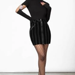KillStar Scallywag Striped Mini Skirt