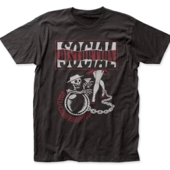 Band Merchandise Social Distortion Ball & Chain Tour Shirt Guys