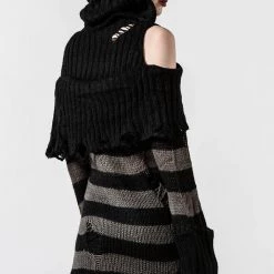 KillStar Shallow Grave Hooded Knit Sweater (Unisex) Gals