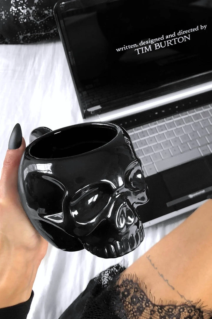 KillStar Housewares Black Skull Mug 7 KillStar Housewares Black Skull Mug