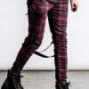 KillStar Sonic Doom Blood Tartan Bondage Pants