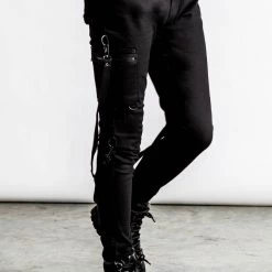 KillStar Sonic Doom Black Bondage Pants Guys