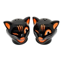 Sourpuss Black Cats Salt & Pepper Shaker Set