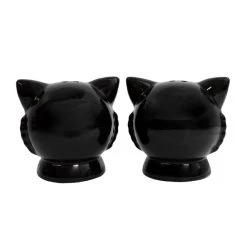 Sourpuss Black Cats Salt & Pepper Shaker Set