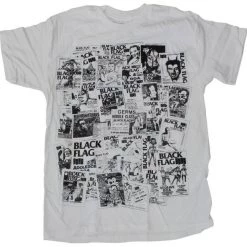 Band Merchandise Black Flag Bar Flyers Shirt