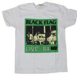 Band Merchandise Black Flag - Live '84 Band Shirt
