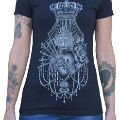Black Market Art Company Sacred Heart Girl's Loose Tee