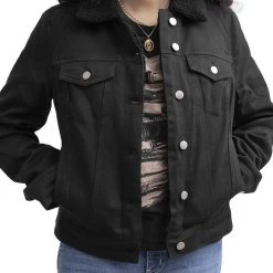 Other Gals Samantha Shearling Denim Jacket 17 Other Gals Samantha Shearling Denim Jacket