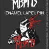 Band Merchandise Misfits Bullet Enamel Pin Pins