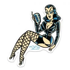 Retro-A-Go-Go Siren Vamp Sticker