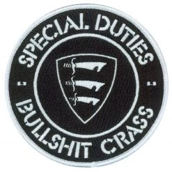 Band Merchandise Patches Special Duties Crass Patch