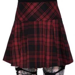 KillStar Gals Teen Spiritus Plaid Skirt