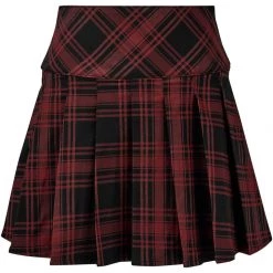 KillStar Gals Teen Spiritus Plaid Skirt