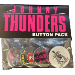 Band Merchandise Johnny Thunders Button Pack Patches
