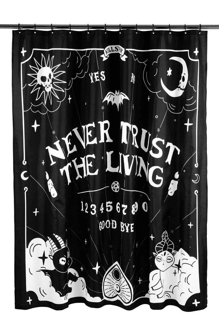 KillStar Trust Issues Ouija Shower Curtain Housewares 3 KillStar Trust Issues Ouija Shower Curtain Housewares