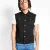 Tripp NYC Black Denim Vaudeville Vest