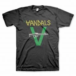 Band Merchandise Guys The Vandals Logo Band Shirt