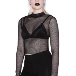 KillStar Gals Unruly Fishnet Top