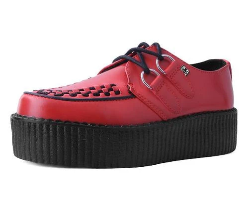 T.U.K. Red Brush-Off Viva Mondo Creeper Creepers 4 T.U.K. Red Brush-Off Viva Mondo Creeper Creepers
