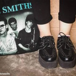 T.U.K. Guys Black Leather Mondo Creeper