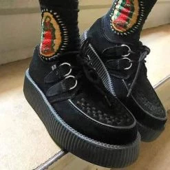 T.U.K. Black Viva Suede Mondo Creeper