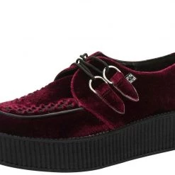 T.U.K. Dark Red Velvet Creeper Gals